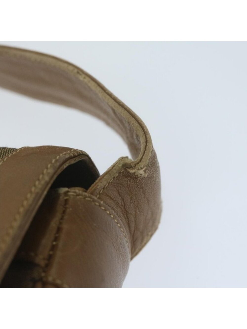 Authentic GUCCI Micro GG Canvas Shoulder Bag Beige Brown - Picture 6 of 16